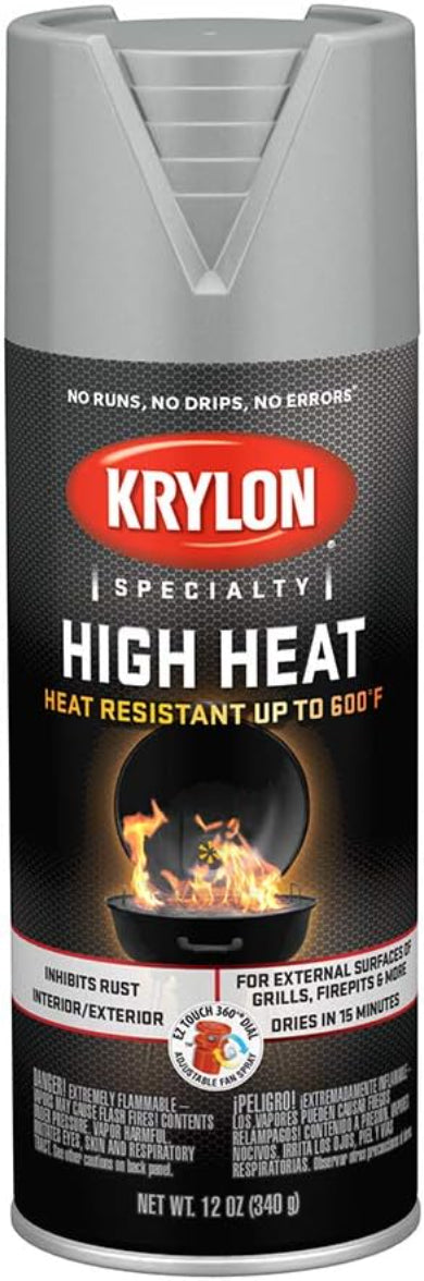 بخاخ طلاء كريلون للألمنيوم والشوايات والمواقد واسطوانات الغاز - 340 جرام