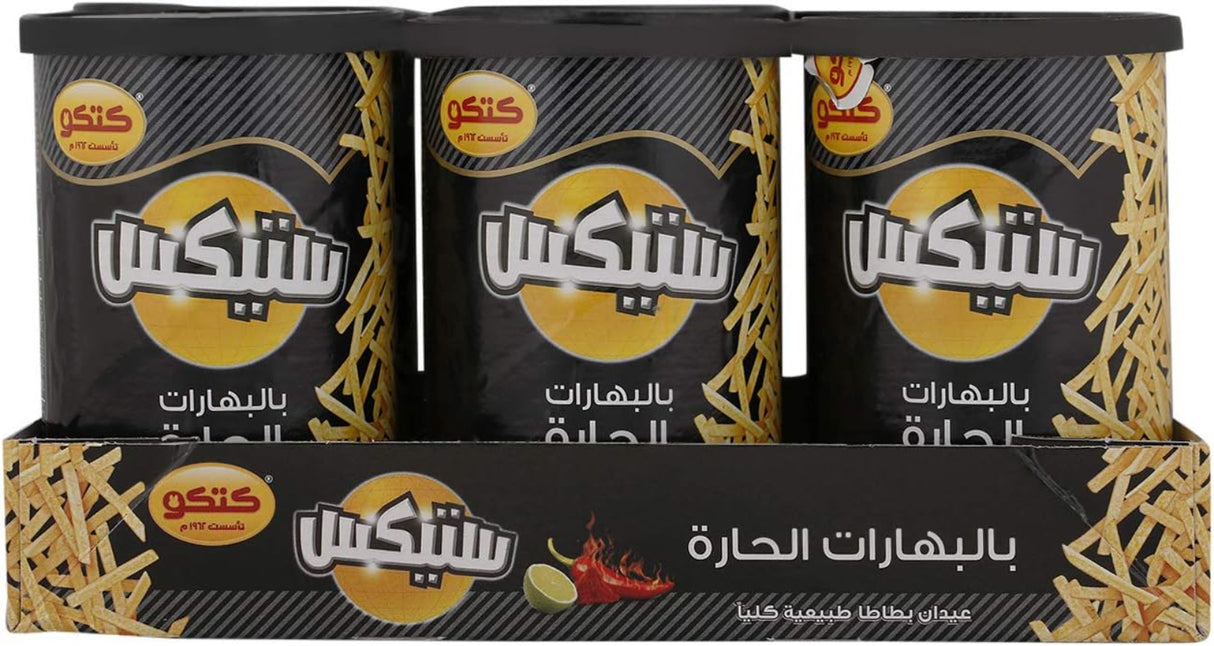 صوابع بطاطس كيتكو بنكهة الحار والبهارات - 8 × 6 × 40 جرام-3