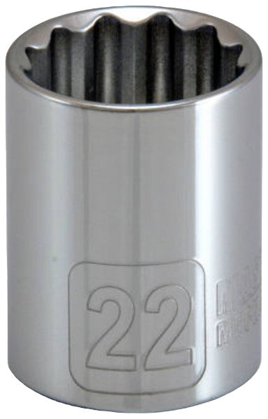 MM 1/2" 22mm Met Socket