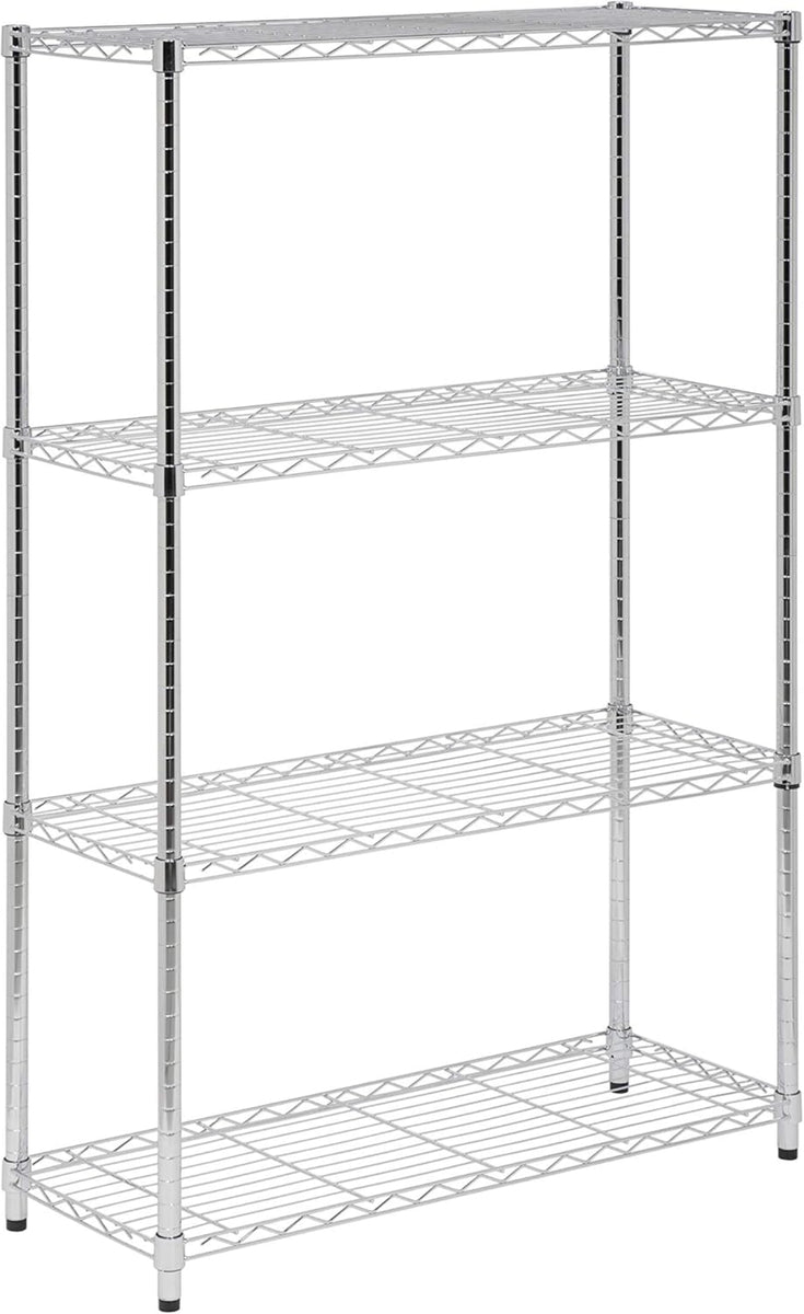 Honey Can Do 4-Tier Adjustable Shelving Unit, 250 lbs Weight Capacity ...