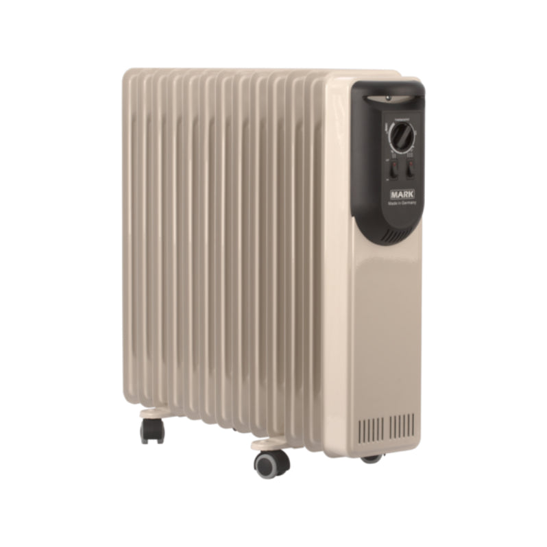 دفاية زيت كهربائية صديقة للبيئة مارك، 2500 واط، 13 ريشة، بيج - MRK-2513