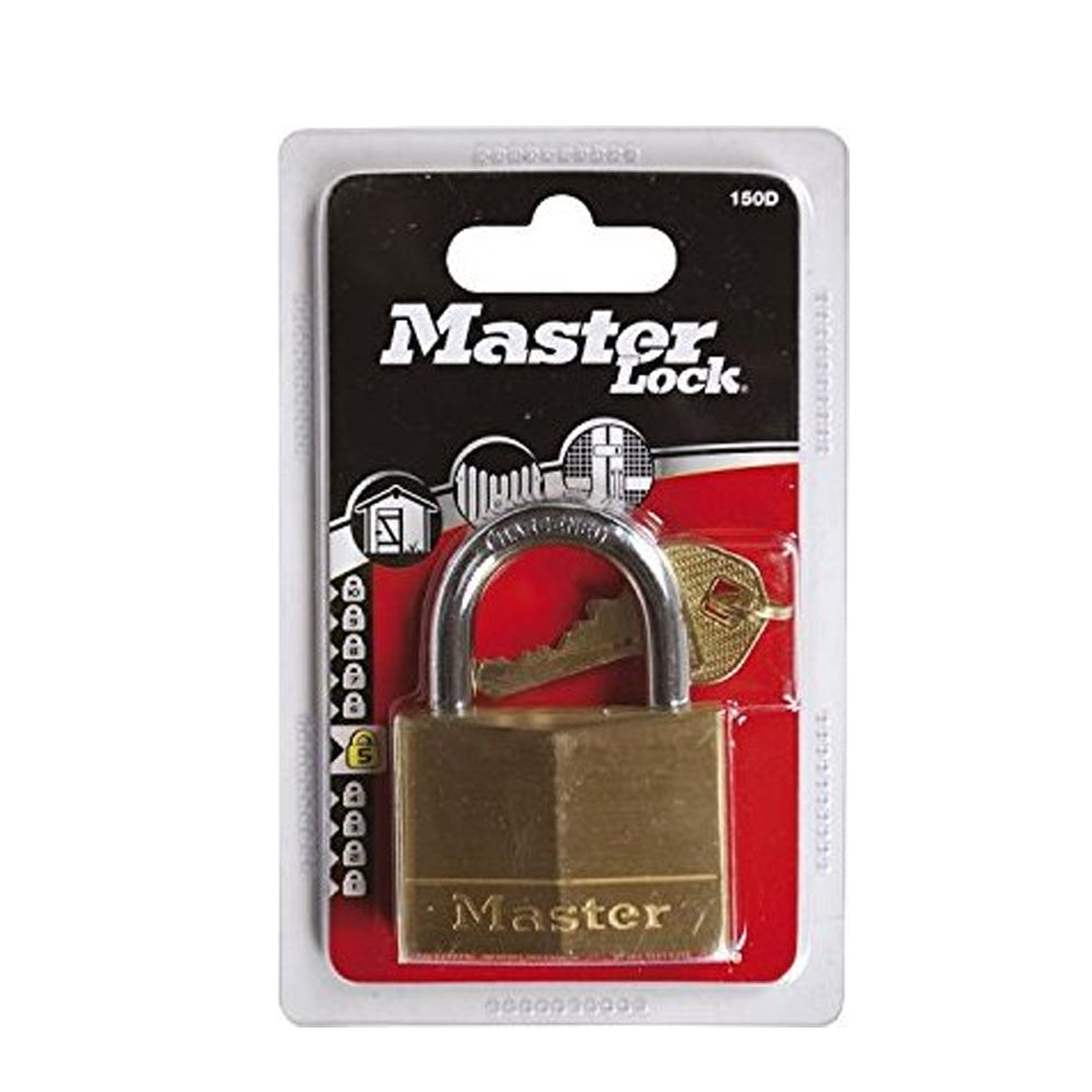 Master Lock Solid Brass 5 Pin Padlock, 50mm