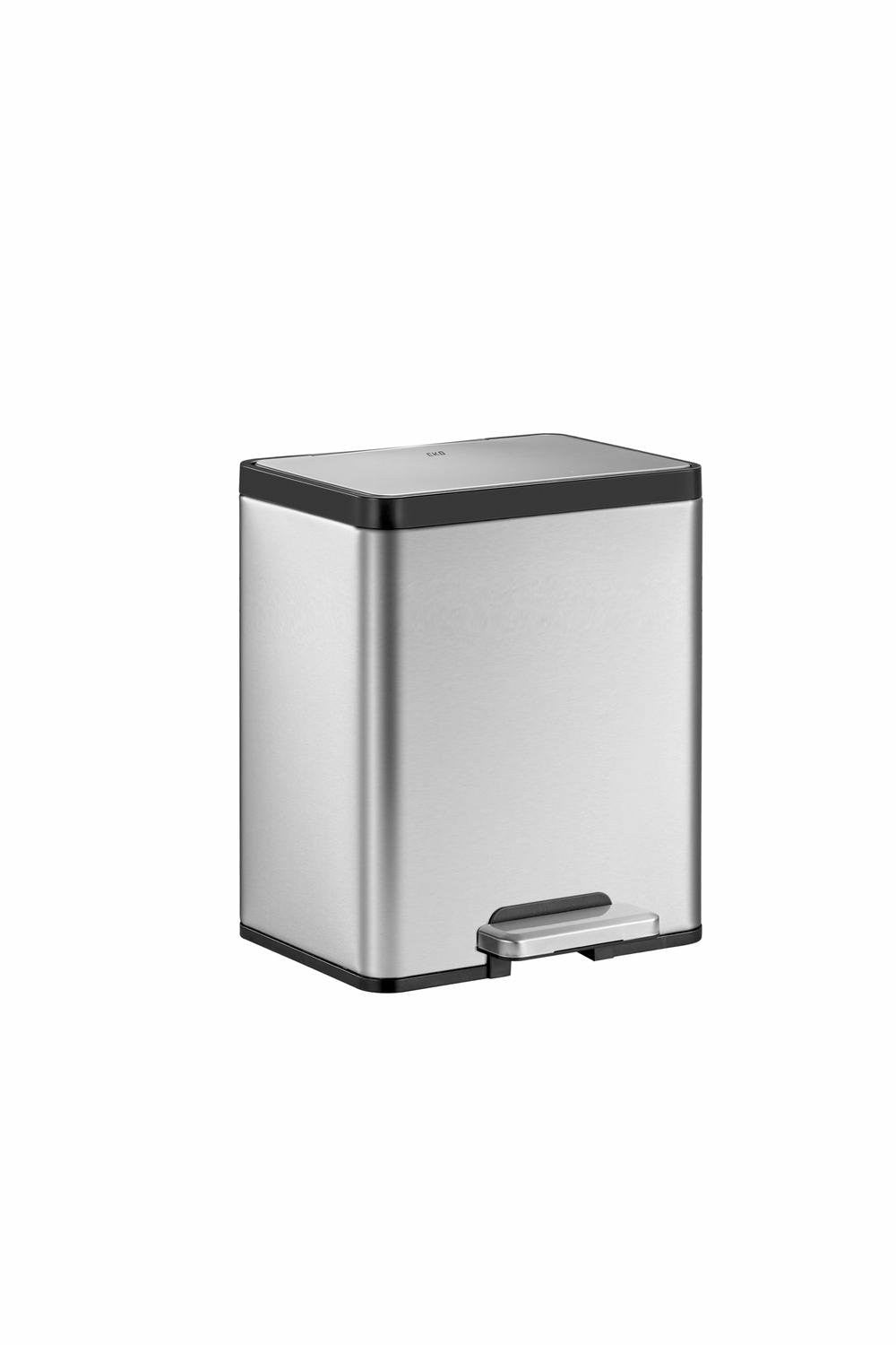 Eco Modern Stainless Steel Waste Bin, 20L - Silver