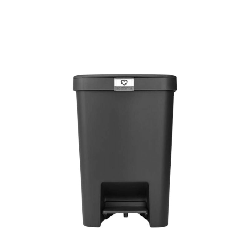 Brabantia waste bin with foot pedal, 25 l - dark grey