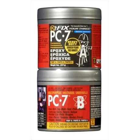 معجون إيبوكسي PC-7، نصف رطل - رمادي غامق