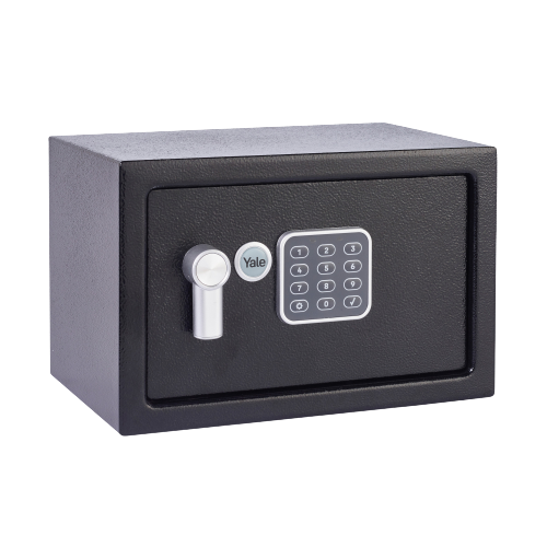 Yale Value Compact Steel Safe, 200 x 310 x 200 mm - Black