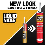 Liquid Nails Latex Based Construction Adhesive, 10 oz, Off White