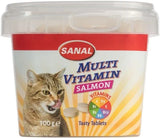 Sanabelle Salmon Flavor Multi-Vitamin Tablets for Cats - 100g