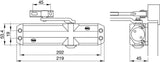 Yale Overhead Door Closure Silver 80 kg