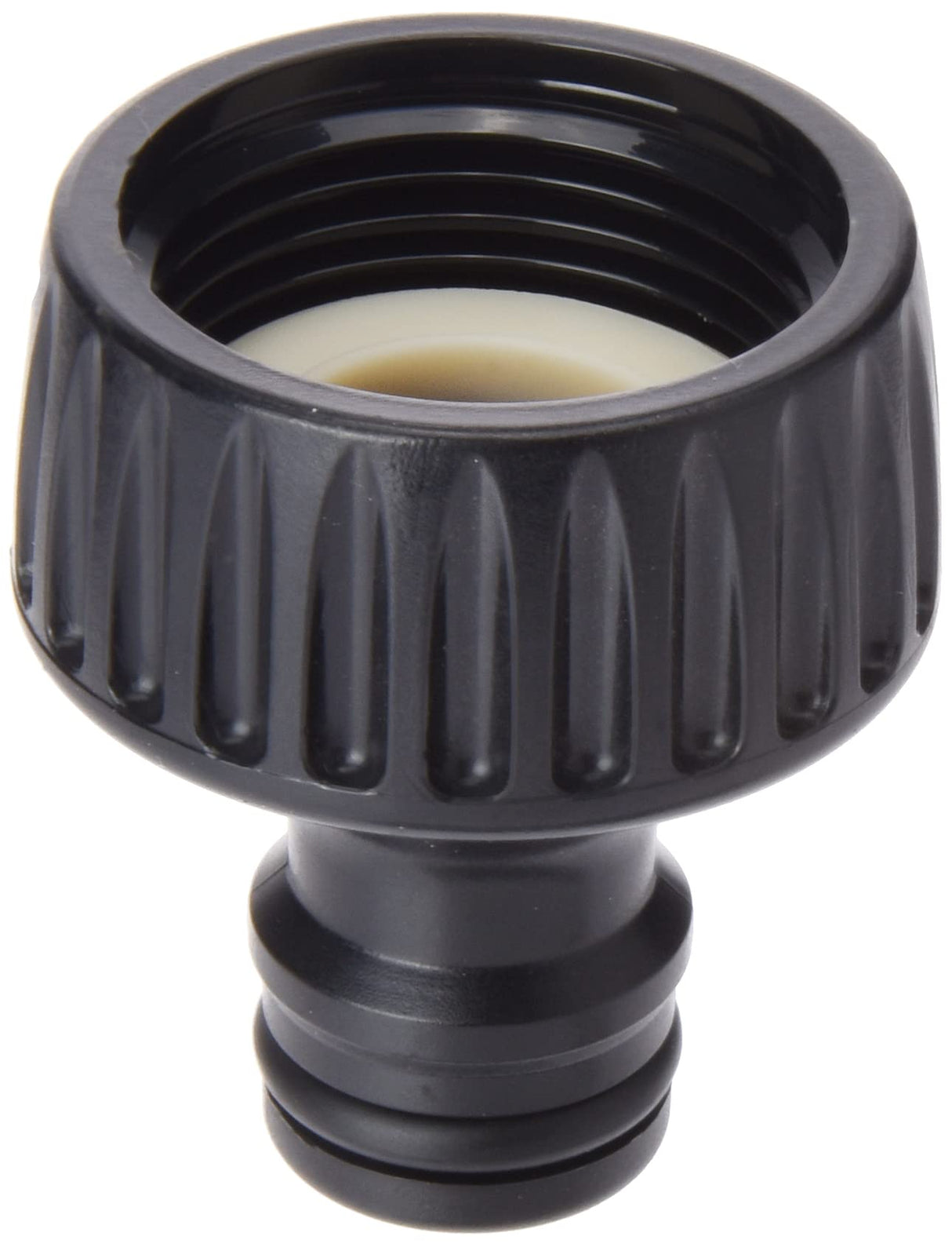 Claber Threaded Faucet Hose Connector, 3/4", Black - Model 8627