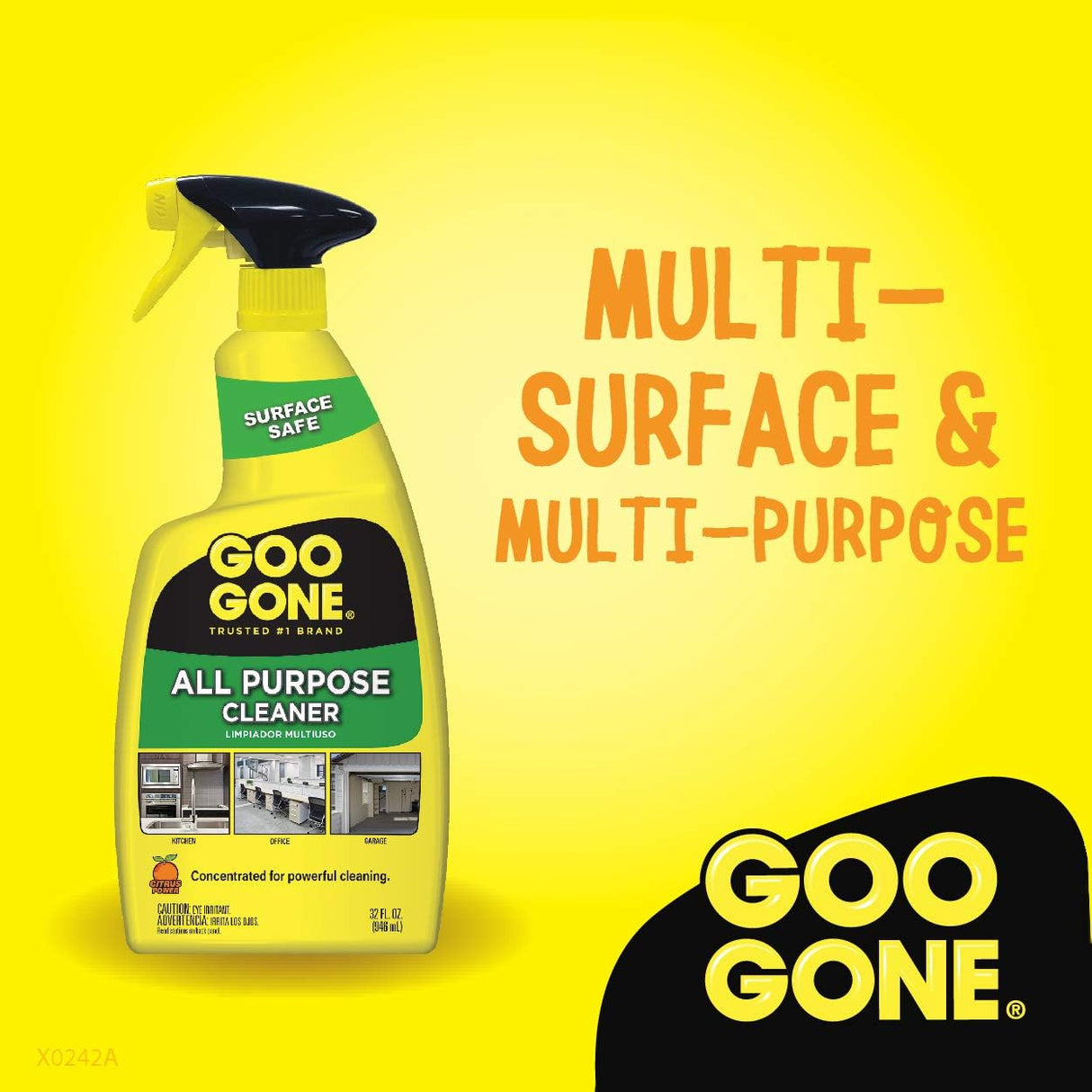 Goo Gone Multi-Purpose Cleaner for Dirt and Grease Removal, 32 oz