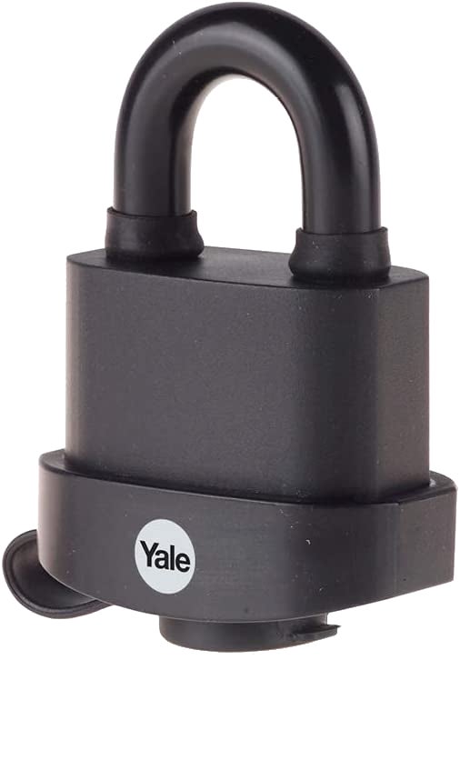 Yale Weatherproof PVC Lock, 51mm - Black