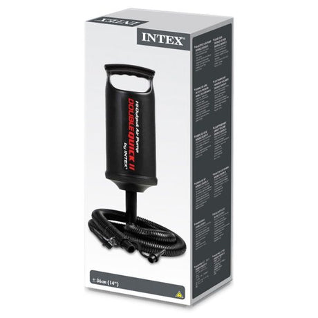 Intex Dual Speed ​​Hand Air Pump, 36 cm - Black