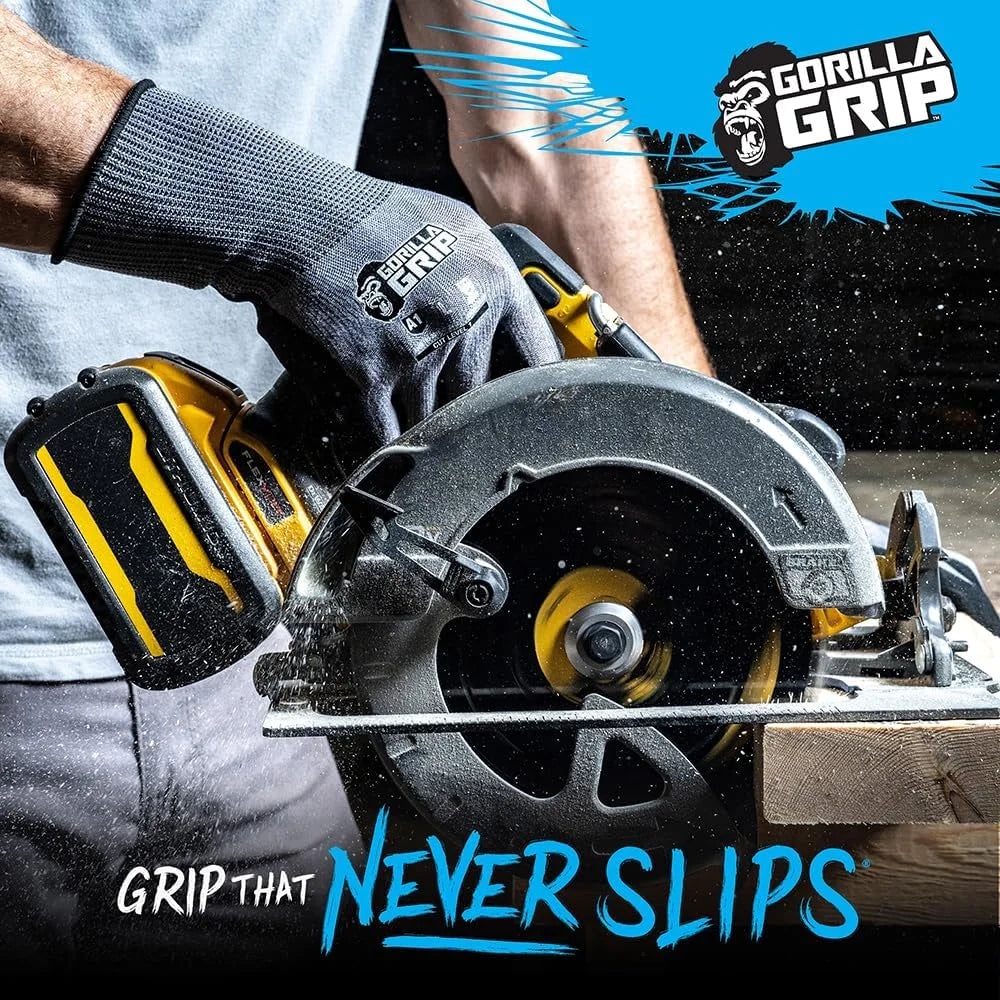 GORILLA GRIP - Extra Large Precision Grip A1 Cut Resistant Work Gloves