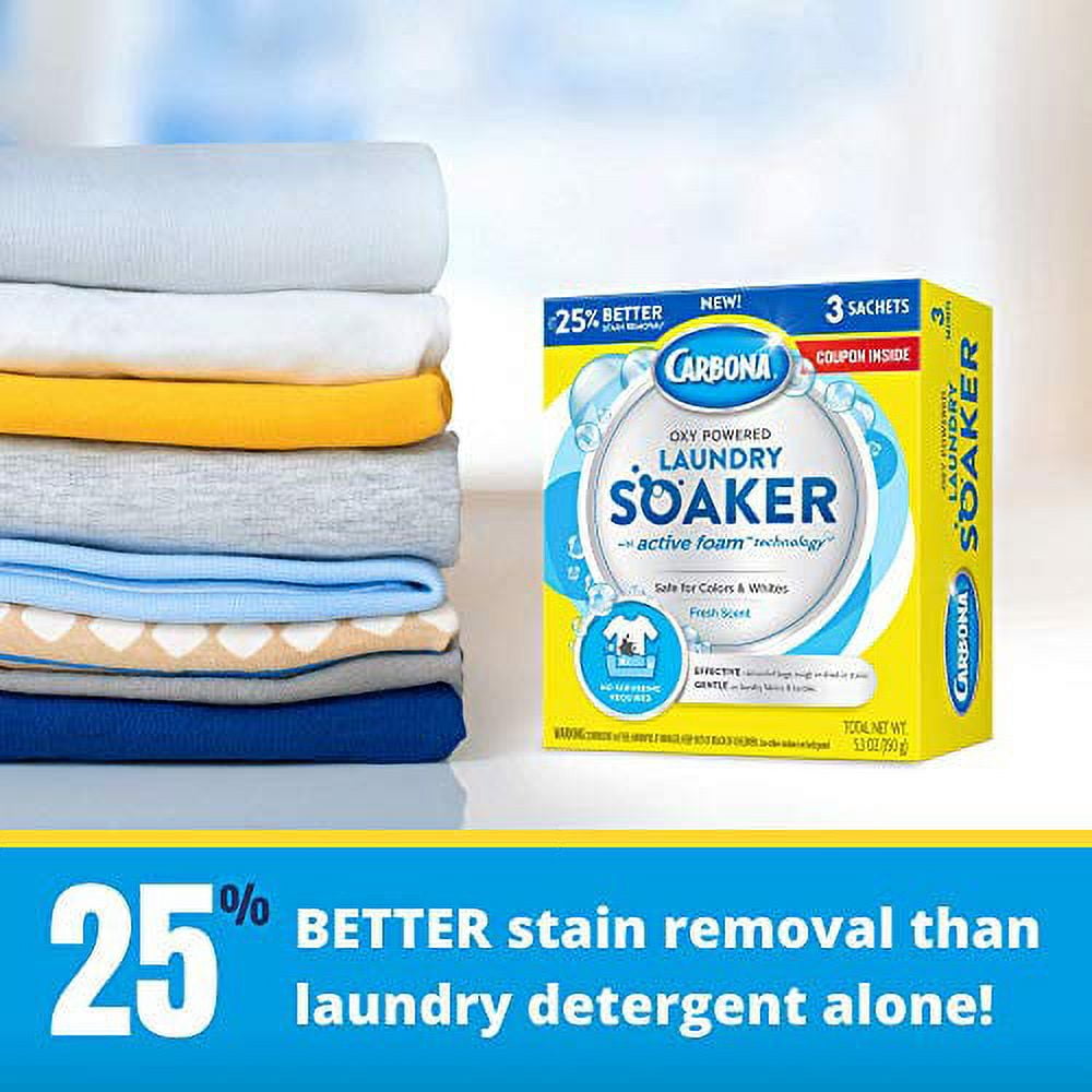 Carbona Oxi Laundry Detergent Powder with Active Foam Technology, 5.3 oz