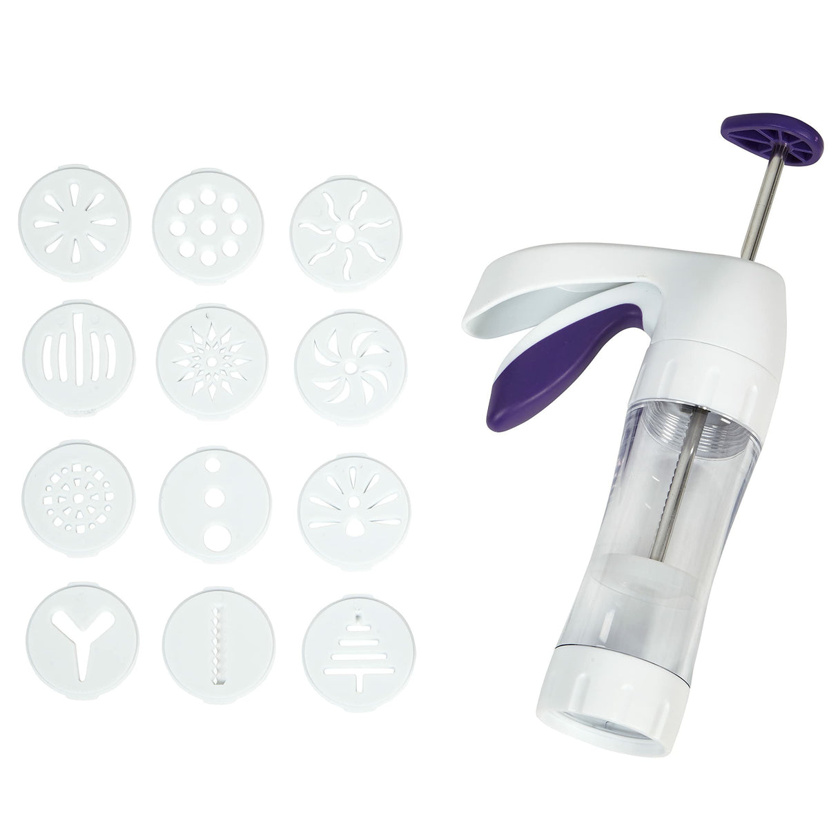 Wilton Cookie Press, 13 Piece, White
