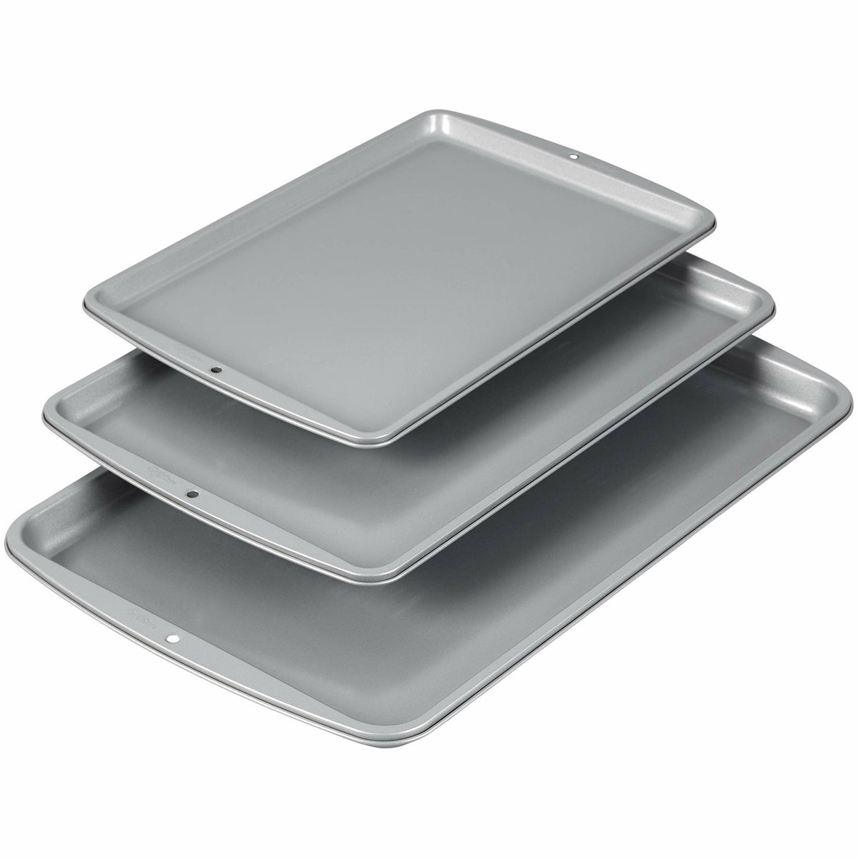 Wilton Recipe Right Nonstick Baking Pan Set, 3 Piece, Silver