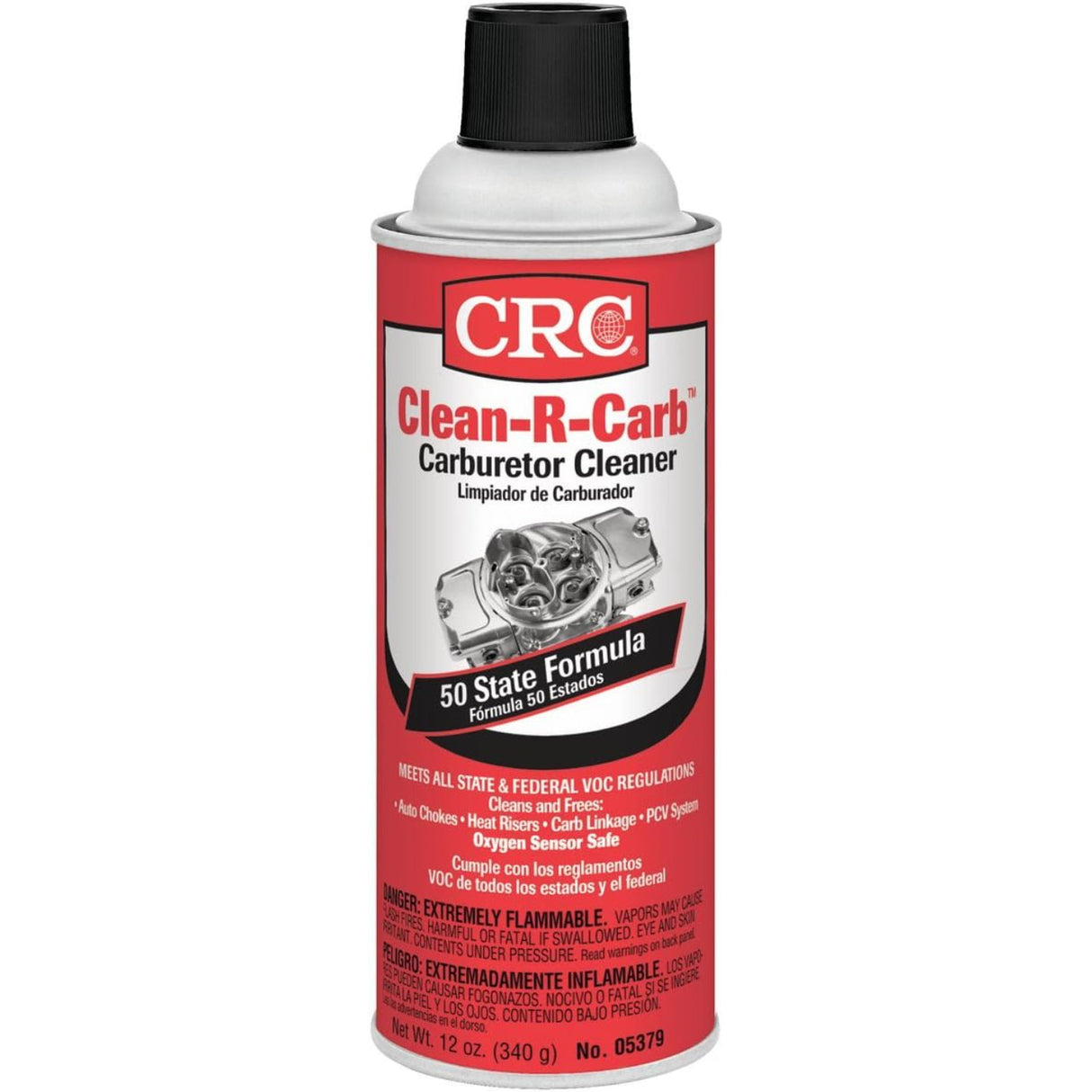 CRC Clean R Carburetor Cleaner 12 oz Multicolor