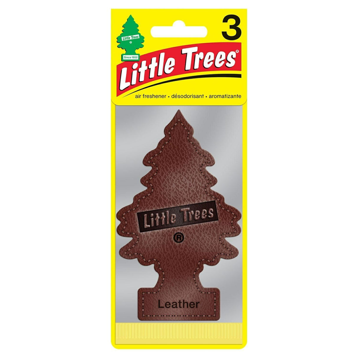 3PK Leath Air Freshener