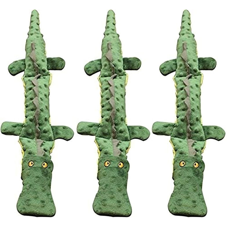 spot-skinneeez-extreme-crocodile-toy-for-dogs-25-inch-3-pieces-green