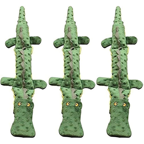 spot-skinneeez-extreme-crocodile-toy-for-dogs-25-inch-3-pieces-green