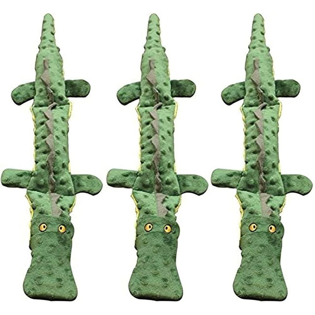 spot-skinneeez-extreme-crocodile-toy-for-dogs-25-inch-3-pieces-green