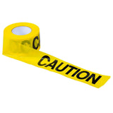 Hanson CH Warning Word Barrier Tape, 1000 Feet - Yellow & Black