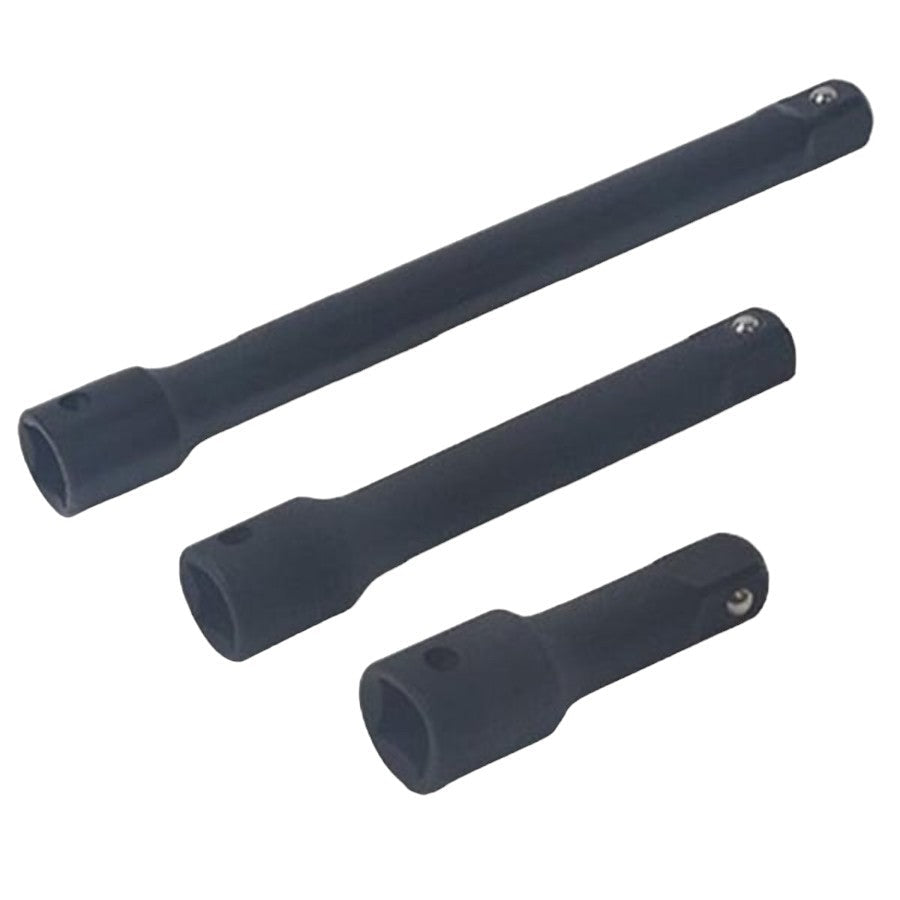 Master Mechanic Chrome Vanadium Steel Extension Rod Set 3", 5", 8"