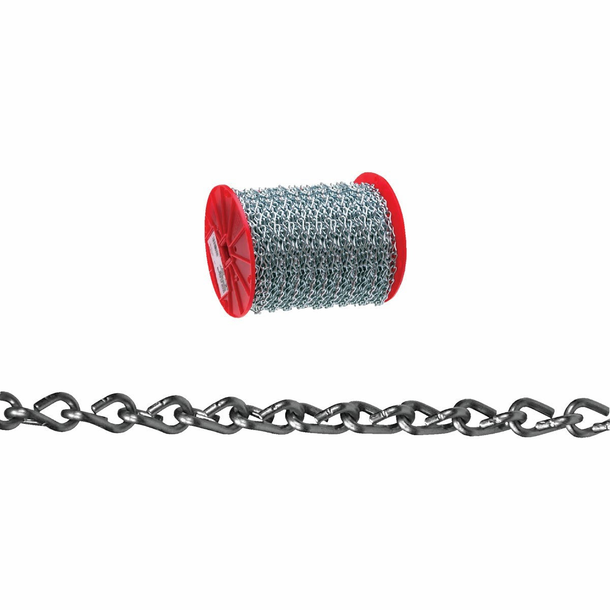 Campbell's Copper Plated Steel Double Jack Chain, 200 Feet Spool, 11 lbs.