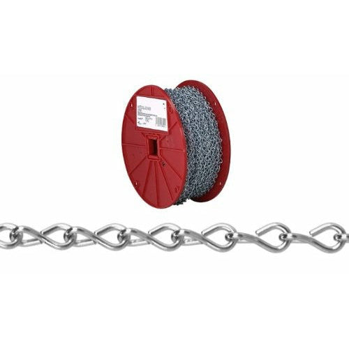 Campbell's Single Zinc Jack Chain, 250 Feet, Silver