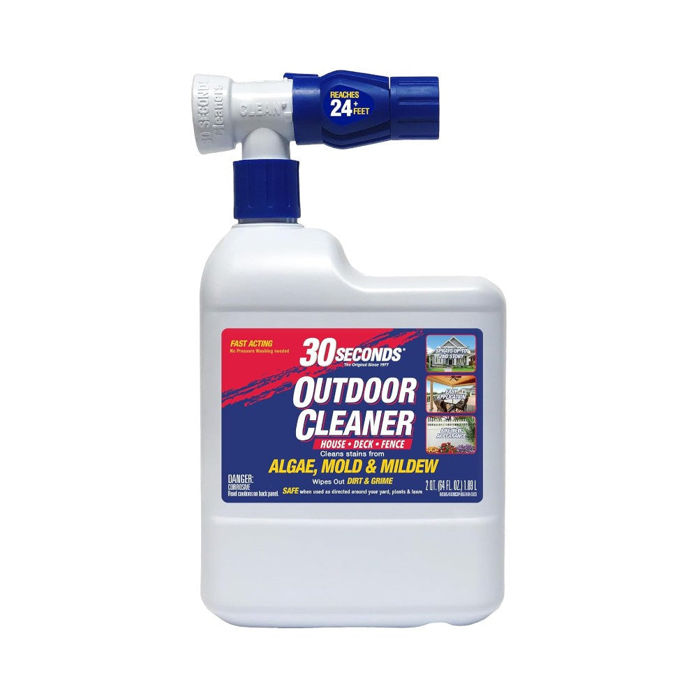 exterior house cleaner safe for plants Yida Tools Chemical Based Exterior Cleaner, 64 oz, White and Blue