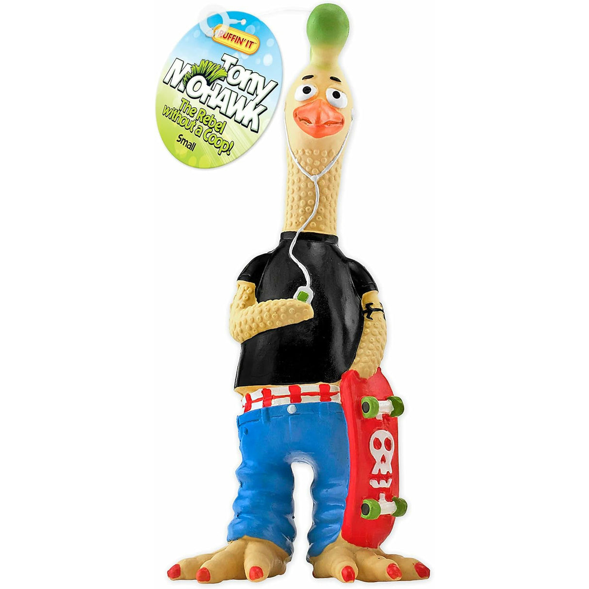 westminster-tony-mohawk-latex-chicken-toy-for-dogs-small