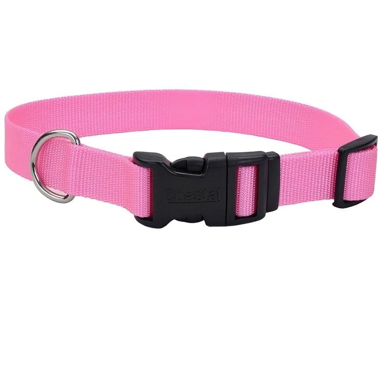 westminster-pet-e-pert-adjustable-nylon-collar-for-dogs-with-quadlock-buckle-pink