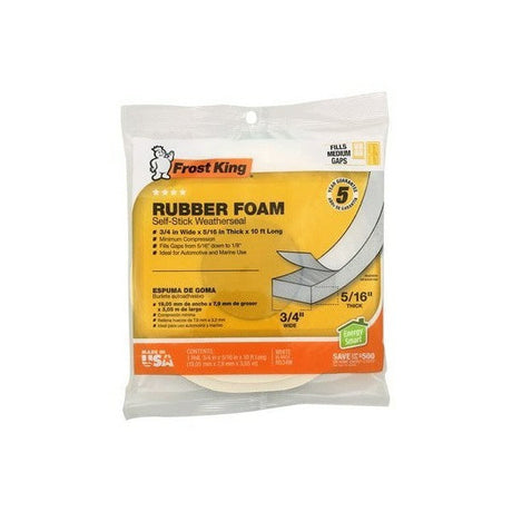 frost-king-high-density-foam-self-stick-weather-strip-tape-3/4-x-5/16-x-10-ft-long-white