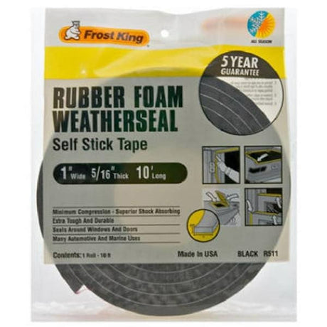 frost-king-high-density-foam-self-stick-weather-strip-tape-1-x-6/15-x-10-ft-long-black