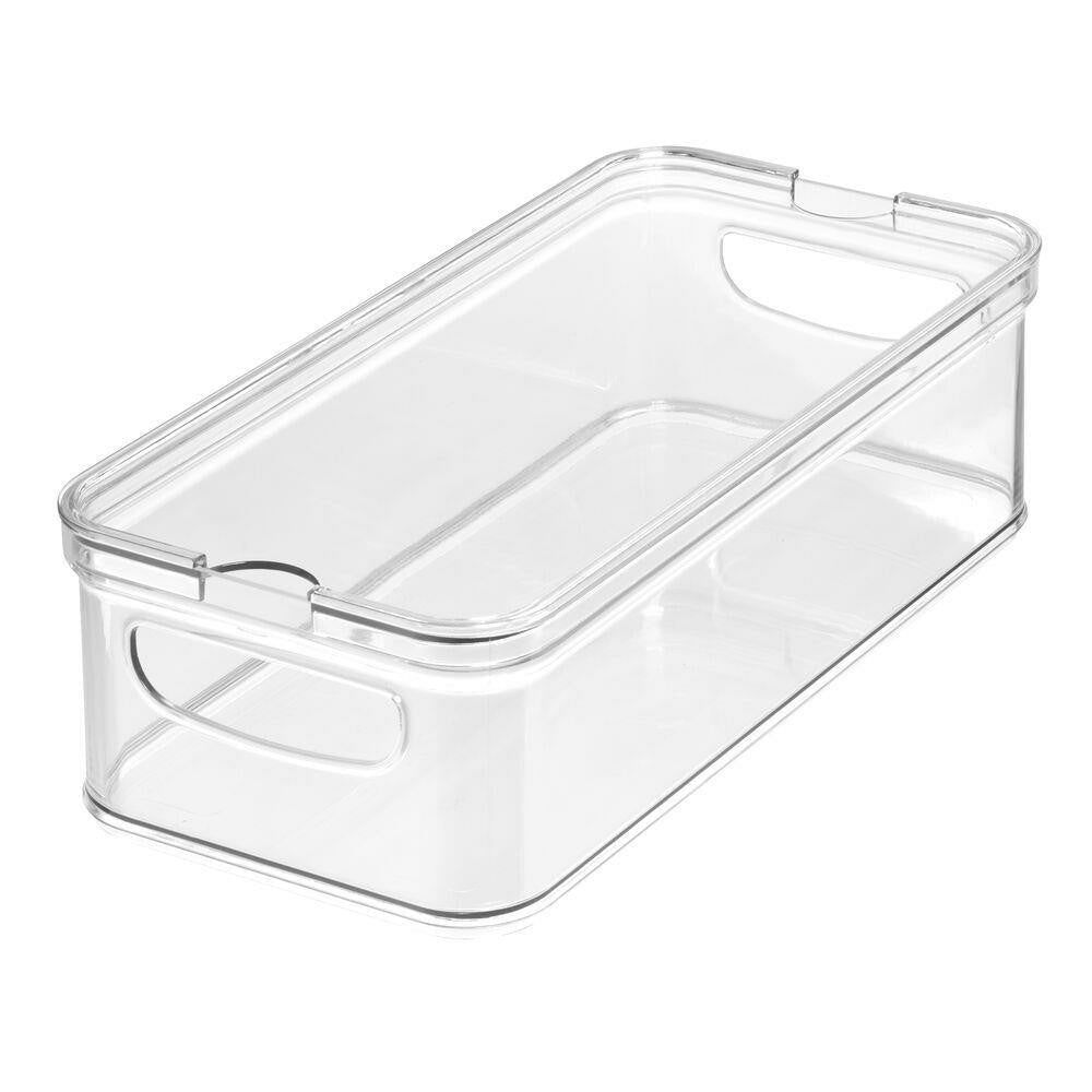iDesign Plastic Fridge Organizer, 6" x 12", Clear