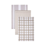 Modern Terry Stripe Towel- Khaki