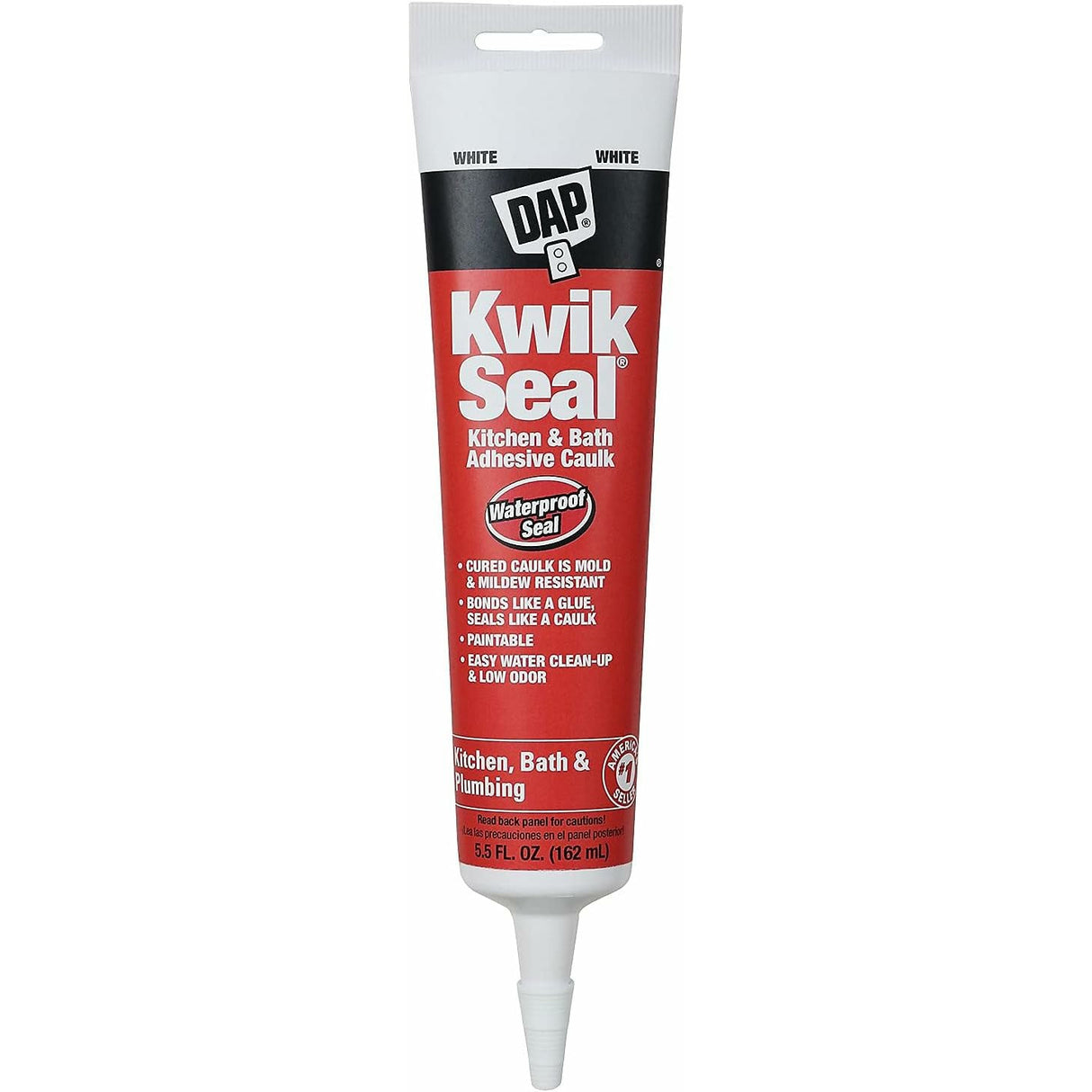 Dab Quick Seal Kitchen & Bathroom Adhesive, White, 10 oz