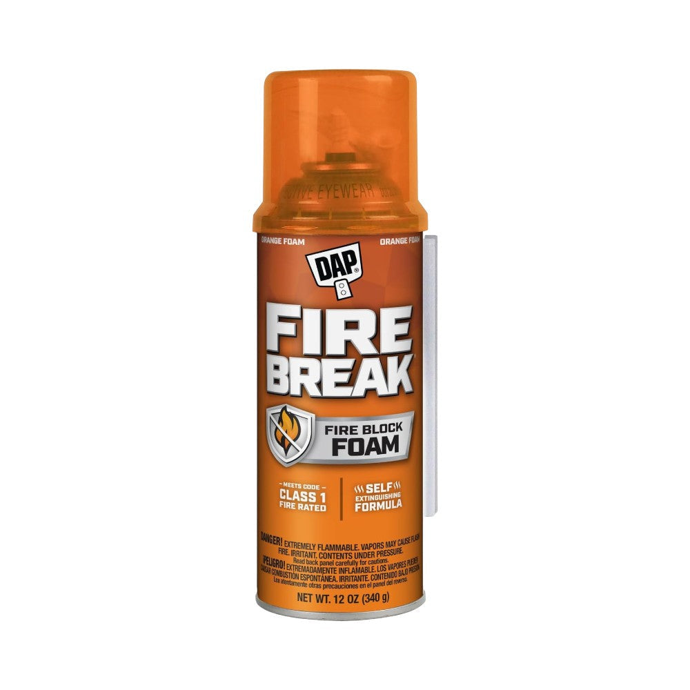 Dab Flame Retardant Foam Sealant, 12 oz, Bright Orange