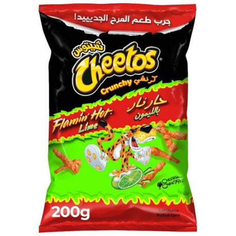 Flaming Hot Lemon Flavored Cheetos Crunchy Chips