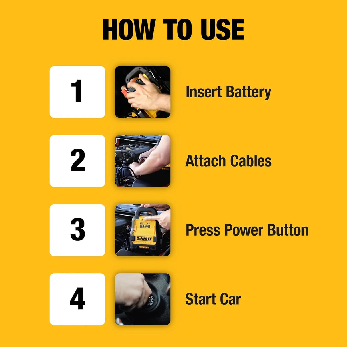 DeWalt Car Battery Jump Starter - 12V