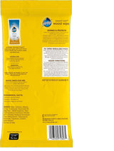 Pledge Expert Care Wood Polish & Protectant Wipes, Lemon Scent, 24 Count