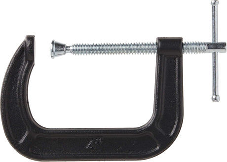 Bessie Drop Forged C-Clamp, 4" - Black & Silver