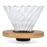 فلتر باريستا جيني مع قاعدة خشبية - متعدد الألوان