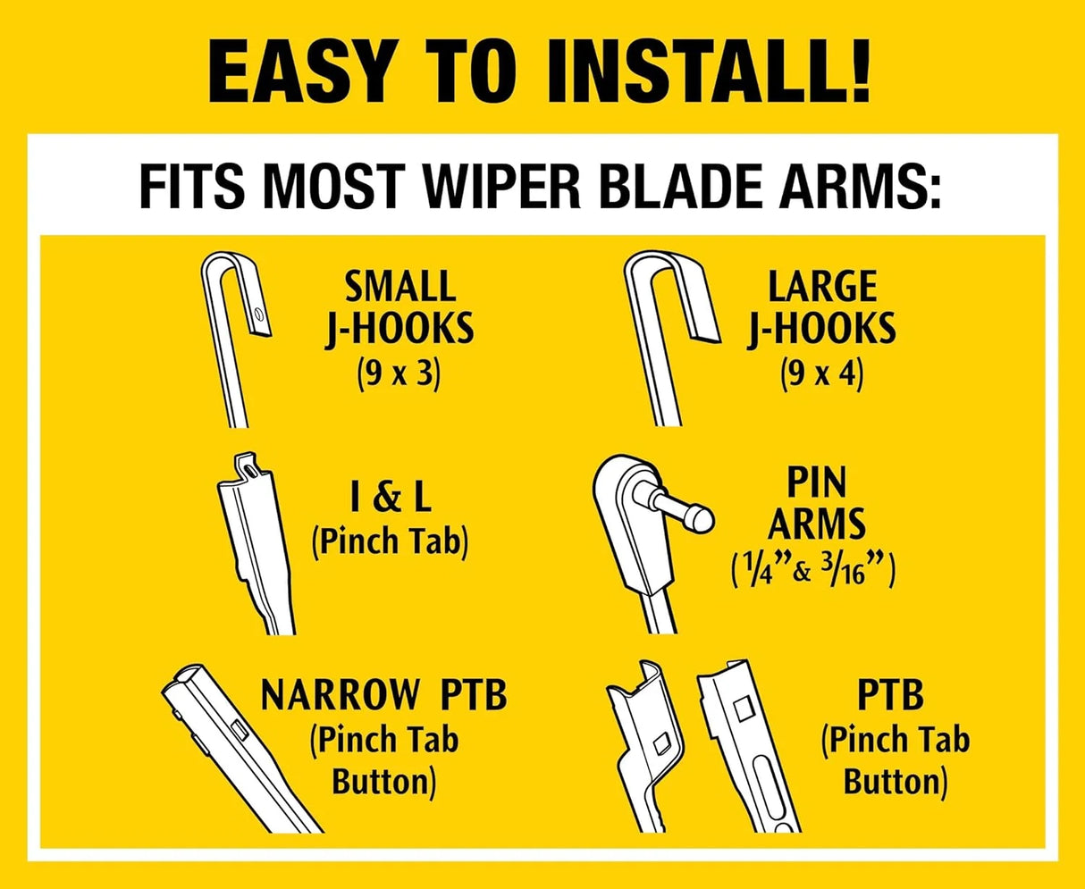 Rain-X 2-in-1 Water Repellent Wiper Blade – 17 Inch