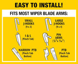 Rain-X 2-in-1 Water Repellent Wiper Blade – 17 Inch