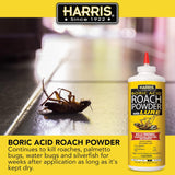 Harris Boric Acid Roach Powder with Insect Bait - 16 oz