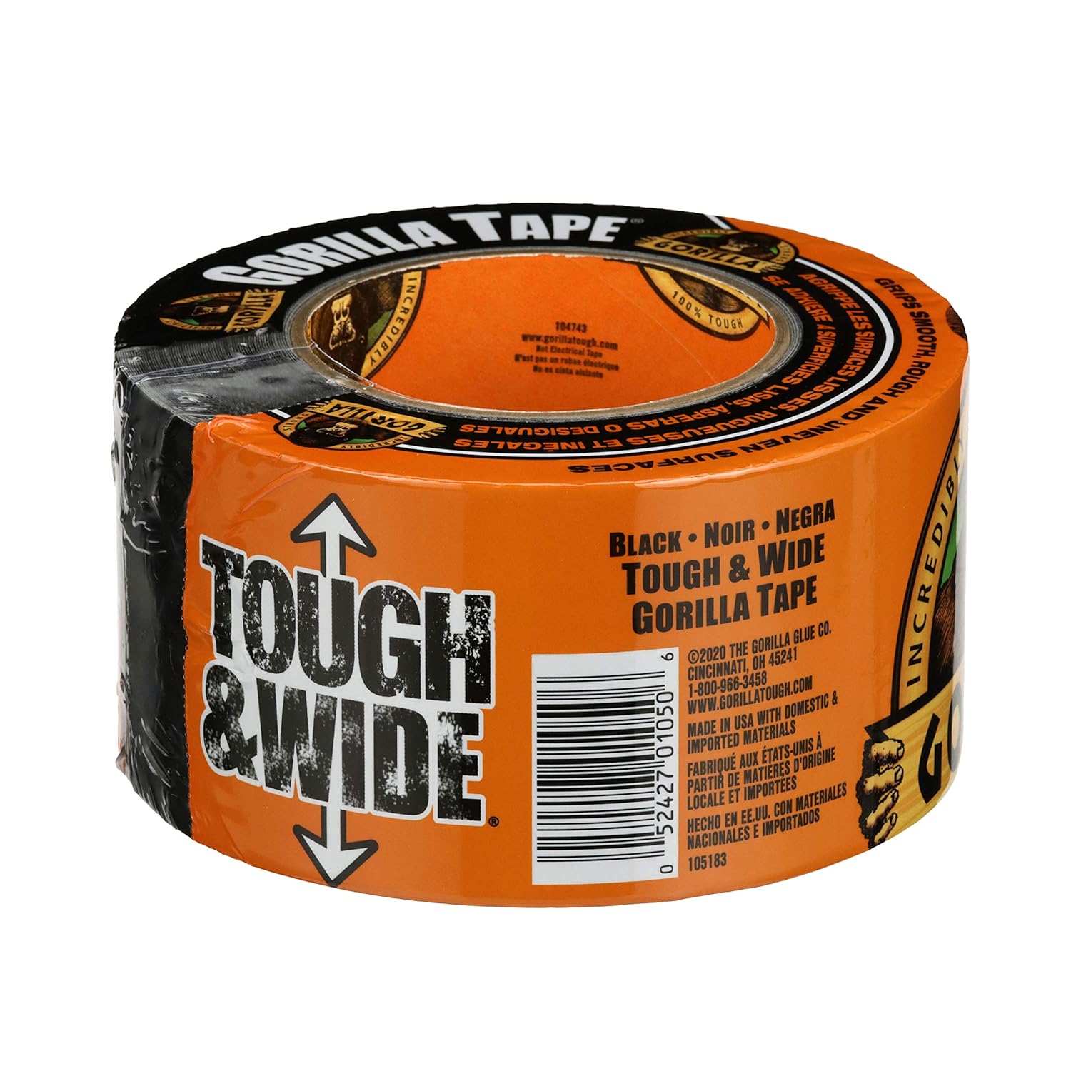 Gorilla Strong Wide Tape Black 2.88