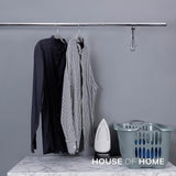 عمود خزانة ناب اند فوغت قابل للتعديل بلمسة نهائية زنكية لامعة مقاس 48 بوصة الى 72 بوصة