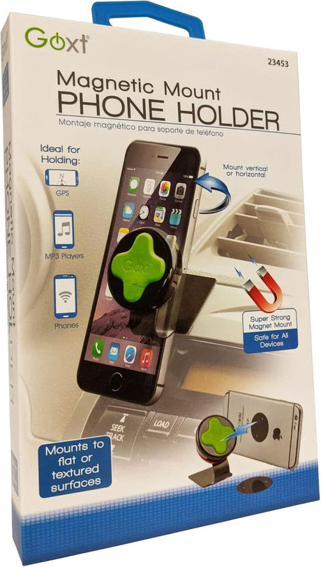 حامل هاتف مغناطيسي لتركيب على لوحة العدادات جوكست - أسود